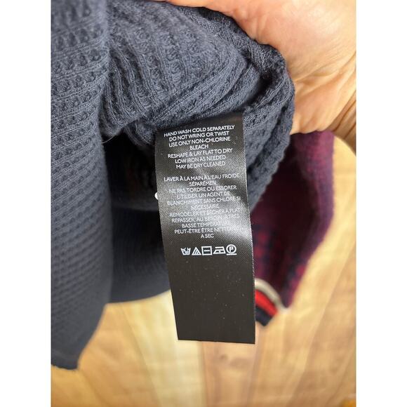 Free People We the Free Waffle Knit Sweater Fitted Women's Size Med - Picture 6 of 7